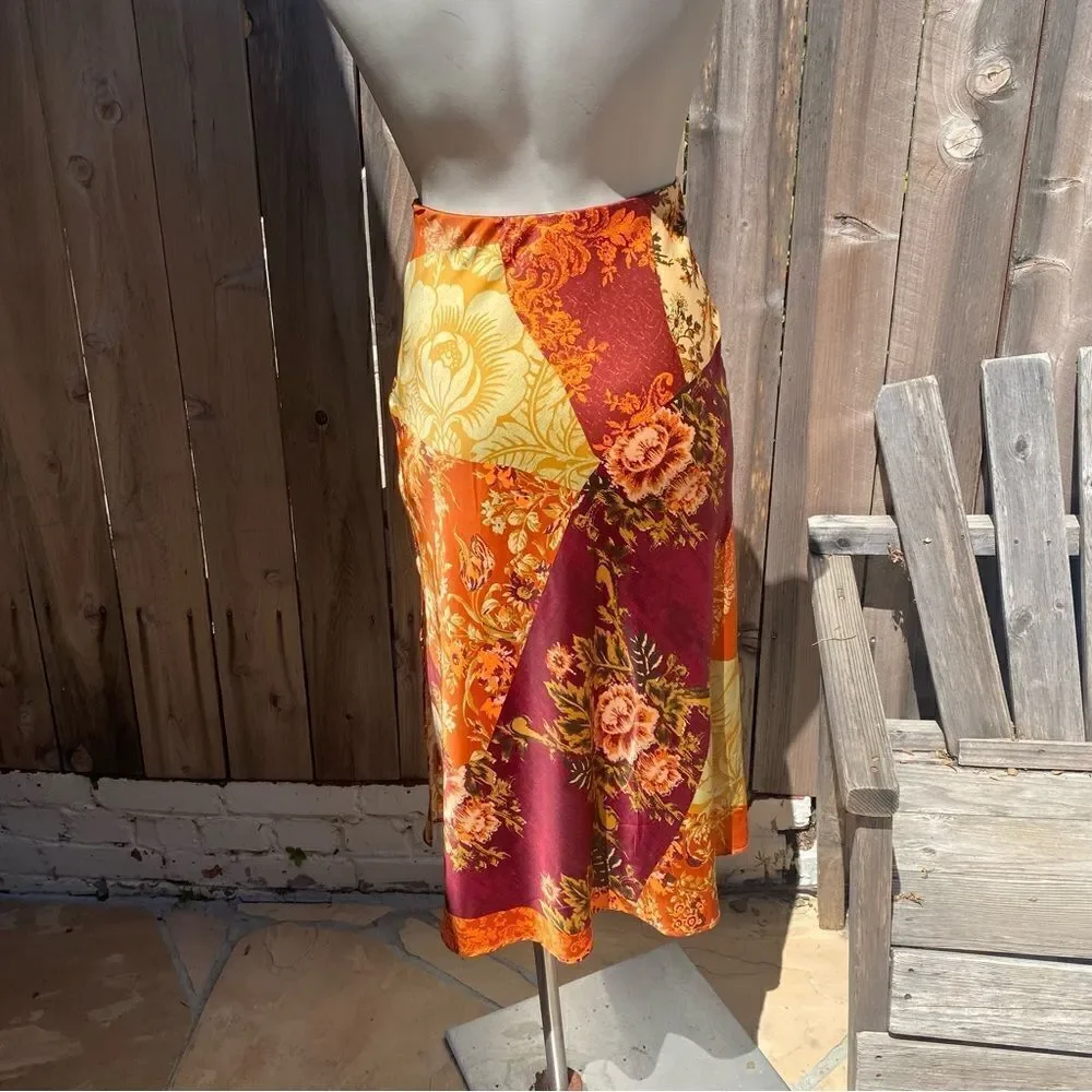 UO Molly Slinky midi slip skirt size XS
